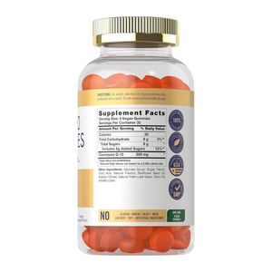 Gomitas CoQ10 para adultos, salud del corazón, soporte energético, protección antioxidante contra los radicales libres y el estrés oxidativo - Product Image 2