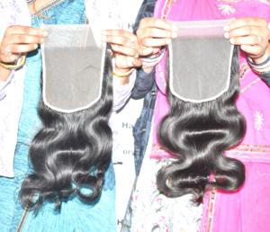 Full Quantity Closure Bodywave Indian <b>Hair</b> Natural Look Black <b>Color</b> Made for <b>Braiding</b> with Soft Texture Styles Wholesale Price - Product Image 3