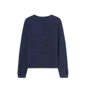 Wholesale Custom Vintage Solid Winter Cotton Blends Mock Neck Crew Neck <b>Thermal</b> Sweatshirts for Men & <b>Women</b> - Product Image 2