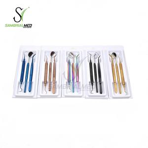 Kit de Examen Dental de 3 Piezas de Acero Inoxidable de Grado Médico en Negro con Certificación CE, Manual, Reutilizable y con Agarre Ergonómico para Cirugía Dental - Product Image 6