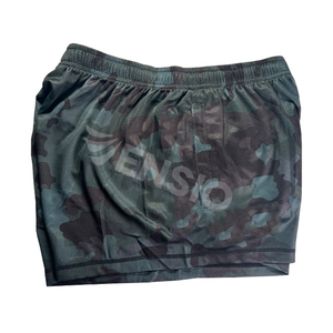 Short de rugby personnalisé de haute qualité, couleur camouflage, noir uni, rayures blanches, deux tons, design, short de rugby avec poches - Product Image 3