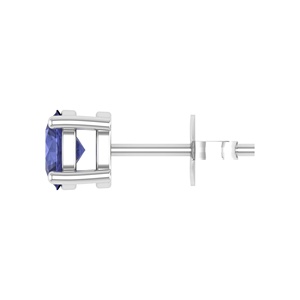 Orecchini a Perno in Argento Sterling 925 con Tanzanite Naturale Taglio Ovale 5x3mm, Gioielli alla Moda - Product Image 3