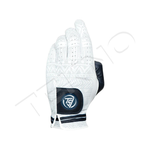 Oem Hombres Guantes de golf Más vendidos de alta calidad Totalmente llano Premium Durable Cabretta Cuero genuino Piel de oveja para uso manual - Product Image 6