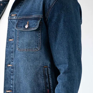 Haute fabrication nouveauté à manches longues hommes jean veste d'hiver personnalisé en gros hommes jean veste - Product Image 5