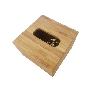 Boîte à mouchoirs en bambou de haute qualité, style bois naturel - Product Image 4