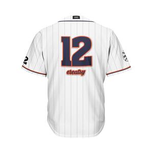 Maillot de baseball uni avec logo personnalisé Chemises à rayures boutonnées Maillot de sport en polyester Uniformes de baseball pour adultes et enfants - Product Image 3