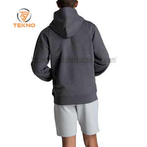 100% coton personnalisé brodé hommes sweat à capuche lourd Style Streetwear avec polaire pour hiver pull à capuche thermique - Product Image 5