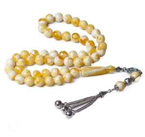 Islamic Prayer Bead Red Resin Oval 100 Beaded Worry Beads Agate Muslim Tasbeeh or Men Women India Saudi Top <b>Sale</b> Tasbih Bulk - Product Image 2