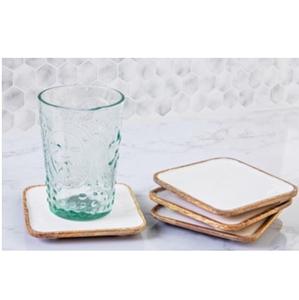 Usine directe en gros à la main en bois de manguier sous-verres ustensiles de cuisine tasse sous-verre pour une utilisation de table décor de cuisine tapis et tampons - Product Image 2