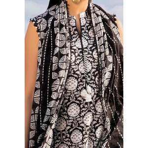 B-52013 Ensemble 3 pièces non cousu en mousseline imprimée, respirant, grande taille, idéal pour les fêtes et événements, avec fermeture éclair en dentelle, XS - Product Image 4