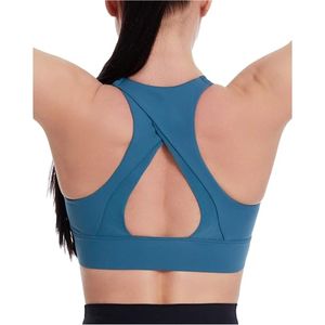 Sujetador Deportivo Ligero de alto soporte de algodón sin costuras para mujer, Impresión de logotipo personalizado, ropa de Fitness de talla grande, venta al por mayor disponible - Product Image 2