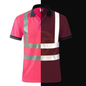 Camisetas de Manga Corta de Alta Visibilidad Hechas en Pakistán, Logotipo Personalizable, Estilo Jugador, Ropa de Seguridad Reflectante Impermeable, Camiseta de Seguridad - Product Image 2