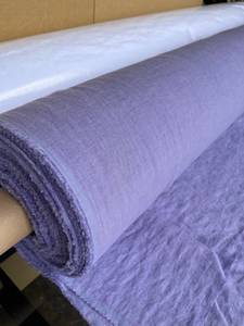 Tissu en lin tissé 100 % biologique en gros, largeur 115''/292cm, style uni, couleur personnalisée, pour l'industrie du textile de maison, garçons et filles - Product Image 3