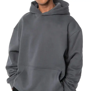 High Quality Heavyweight Oversized Cotton <b>Hoodies</b> <b>for</b> Men Winter Season Free Logo Plus Size Blank Plain Hoodi with No <b>String</b> - Product Image 2