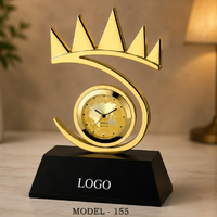 Trophée en métal moulé sous pression portable et attrayant de POOJA GIFT CORPORATION, gravé au laser et imprimé UV, modèle 155, pour les entreprises