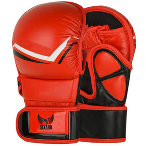 ถุงมือฝึกซ้อม MMA หนังแท้สั่งทำพิเศษ ดีไซน์ใหม่ สำหรับมวยและ MMA - Product Image 1