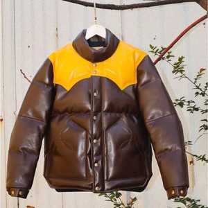 Chaqueta acolchada profesional para hombre, chaqueta de bombardero acolchada de piel de cordero Real, doble color a la venta - Product Image 5