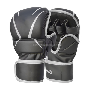High Quality Sanda MMA Boxing Shooter Gloves PU Leather Breathable Hook Loop Closure for Wrist Fight Training OEM Custom - Product Image 1
