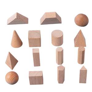 Wooden Geometric Solids 3D <b>Shapes</b> Stacking <b>Toy</b> for Kids Babies <b>Toys</b> & Hobbies Educational Mathematics Factory Direct Supply - Product Image 5