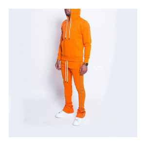 Vêtements de sport décontractés et écologiques unisexes personnalisés 100% survêtement d'hiver en coton respirant grande taille ensembles de pantalons de survêtement à capuche - Product Image 1