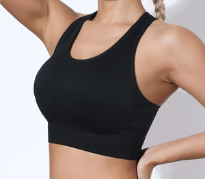 Sujetador deportivo personalizado de alta calidad para mujer, ropa de entrenamiento, ropa de gimnasio, de Yoga Top, estampado ecológico de talla grande, novedad de 2025 - Product Image 2