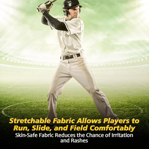 Pantalon de baseball de couleur blanche pour tissu polyester en coton pour hommes pantalon de baseball unisexe pleine longueur avec conception et taille personnalisées - Product Image 6