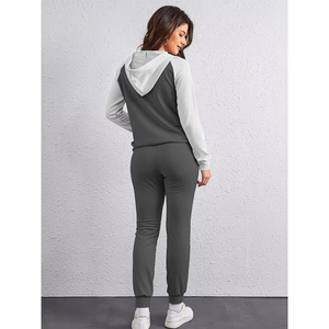 Conjunto Deportivo de Dos Piezas para Mujer, con Capucha, Estampado, Ligero, de Secado Rápido, Transpirable, Color Personalizado, para Gimnasio y Entrenamiento de Invierno - Product Image 6