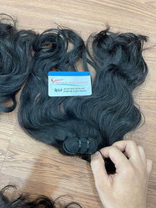 Extensions de cheveux naturels ondulés à trame double, cheveux humains vietnamiens bruts, fournisseur de cheveux bruts, vente chaude - Product Image 5