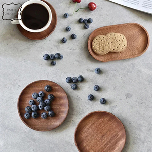 Sous-verres en bois de noyer de style classique Sous-verres antidérapants avec logo personnalisé Toutes les conceptions Base en bambou - Product Image 6