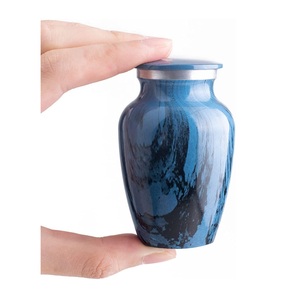 Urnas de Metal esmaltadas de colores, urnas de cremación de tamaño múltiple, urnas de recuerdo, la mejor miniatura para cenizas humanos a precio barato - Product Image 2