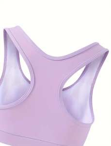 Lo último en Top de Fitness Lulu para mujer, Top corto con cuello Halter transpirable suave, Espalda descubierta, Sujetador deportivo para gimnasio, Sujetador de Yoga Sexy para mujer - Product Image 3