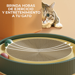 Moderno Tiragraffi per Gatti in Sisal con Giocattoli Interattivi per Gattini, Tiragraffi per Gatti in Confezione di Cartone - Product Image 4