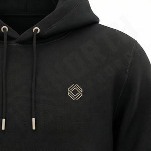 Conjunto Deportivo de Invierno para Hombre, 100% Algodón, con Capucha, Color Sólido, Logotipo Personalizado, Tela Transpirable, para Gimnasio, Fitness, Running y Actividades al Aire Libre - Product Image 4