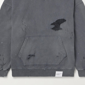 เสื้อมีฮู้ดแบบสวมหัวผ้าคอตตอนผสมรุ่นปกติสินค้าขายดีในอุตสาหกรรมผู้ชาย - Product Image 4