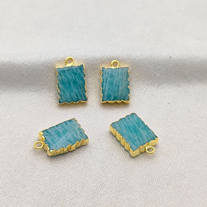 Pendentifs en pierres précieuses naturelles - Charmes en argent sterling 925 en vrac pour la fabrication de colliers DIY - Product Image 4