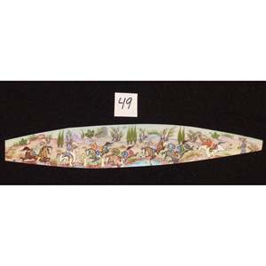 Miniature d'art mural persan sur os, peinture d'art fine faite à la main, prête pour la décoration de la maison, 9 X 2 Abcpm0202 - Product Image 1