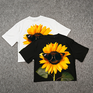 T-shirt basique unisexe en coton, de grande taille, avec épaules tombantes, maillot respirant de haute qualité, logo personnalisé, manches courtes, coupe ample, uni, noir - Product Image 5