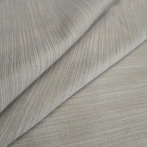 Tissu de rideau décoratif en coton polyester de qualité supérieure texturé avec un style aspect lin tissé pour la décoration de la maison et de l'hôtel - Product Image 4