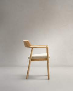 เก้าอี้ไม้แอชแบบนอร์ดิกสำหรับห้องรับประทานอาหารเบาะหนังเทียมปรับแต่งได้สำหรับบ้านสมัยใหม่ประหยัดพื้นที่โต๊ะและเก้าอี้ - Product Image 2