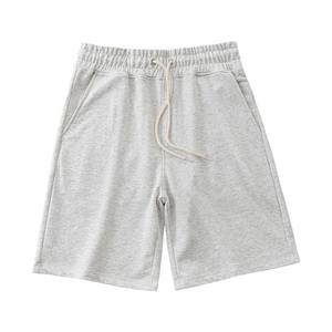 Shorts en molleton pour hommes, tissu doux en coton, vêtements décontractés d'été, taille élastique, coupe décontractée, vêtements de détente - Product Image 2