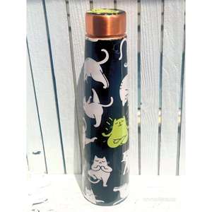 Botella de agua de cobre puro con aislamiento alto Botella de agua ecológica metálica personalizable Ideal para un buen mantenimiento de la salud 2025 - Product Image 1