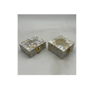 Boîte à bijoux en nacre en gros Inde, boîte cadeau pour collier, boîte à bijoux en nacre de luxe, taille personnalisée - Product Image 4