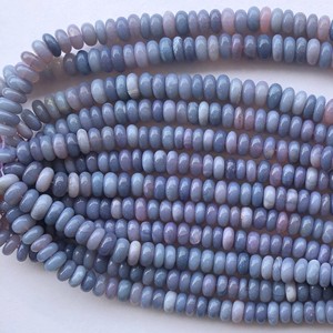 6mm 8mm naturel africain lavande opale pierre lisse Rondelle perles brin chaîne en vrac pierres semi-précieuses en ligne inde Alibaba - Product Image 2