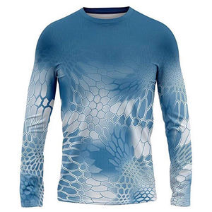 Camiseta Deportiva de Manga Corta para Hombre, Negra y Verde, con Estampado por Transferencia de Calor, Spandex/Poliéster, Secado Rápido, Antibacteriana, Transpirable, para Pesca - Product Image 6