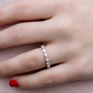 IGI Lab Grown Diamond Full Eternity Ring 10K Lab Grown Diamond Band Lab Créé Diamant Bijoux F Couleur VS1 Clarté Pour Juif - Product Image 5