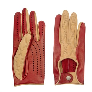 Gants de mode en cuir professionnels ventilés avec trous pour les paumes, qualité export, pour droitiers et gauchers, fabriqués en cuir, gants et mitaines - Product Image 1