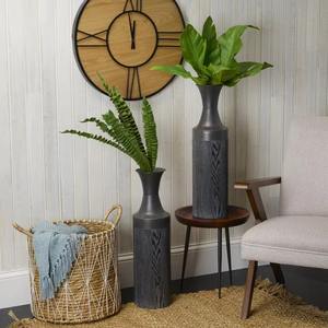 Black Metal <b>Tall</b> Flower Vase With Modern Luxury Design for Luxury Hotels Decoration and <b>Side</b> <b>Table</b> Decoration - Product Image 6