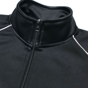 Chándal cortavientos de poliéster/algodón ecológico de talla grande personalizado para hombre, chaqueta deportiva de patrón sólido con cremallera de invierno - Product Image 2