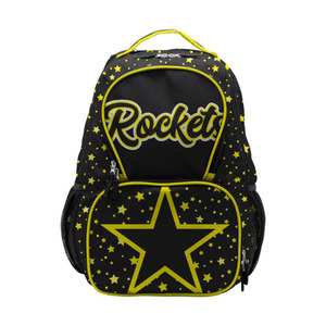 Middle Yellow OEM factory customized <b>lightweight</b> polyester folding <b>backpack</b> logo printed casual sport <b>backpacks</b> - Product Image 1