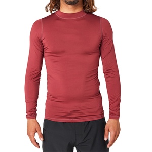 High Quality Eco-Friendly Lightweight Unisex Rash Guard Custom Logo Best Design Spandex/Polyester Material Full Sleeve Plain - Product Image 1